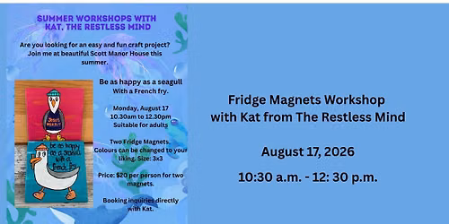 Fun Folk Art Fridge Magnet Workshop