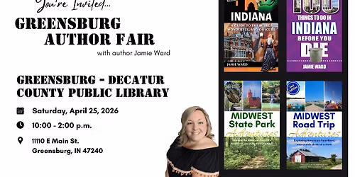Greensburg-Decatur County Public Library Author Book Fair w\/Author Jamie Ward