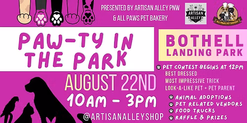 PAW-TY in the Park at Bothell Landing