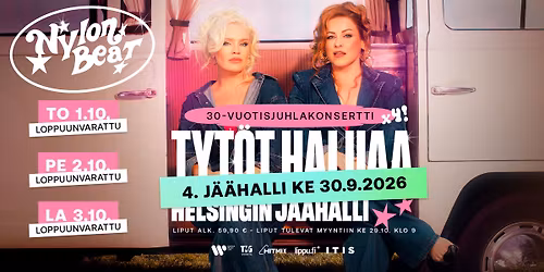 Nylon Beat \u2013 TYT\u00d6T HALUAA 30-vuotisjuhlakonsertit