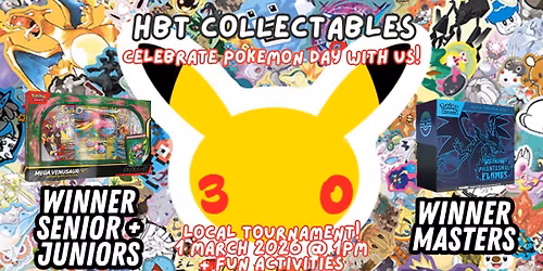 \ud83c\udf89 Pok\u00e9mon Day 2026 at HBT Collectables \ud83c\udf89 Tournament & FREE activites
