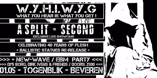 A SPLIT-SECOND @ W.Y.H.I.W.Y.G. EBM\/New Wave Party