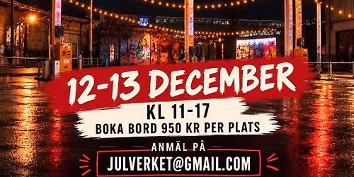 JULVERKET Konstmarknad