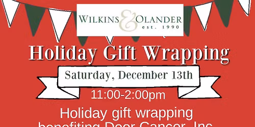 Holiday Gift Wrapping for Door Cancer, Inc 