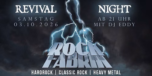 REVIVAL NIGHT mit DJ EDDY | Basement @ Rockfabrik Augsburg
