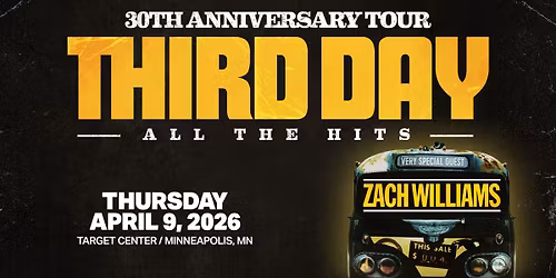 THIRD DAY 30th Anniversary Tour- Minneapolis, MN