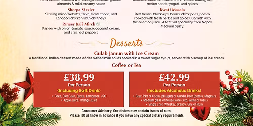 Christmas Dinner \ud83c\udf7d\ufe0f @Everest Dine