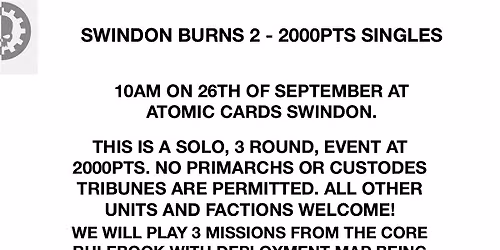 Swindon Burns 2 (Horus Heresy event)