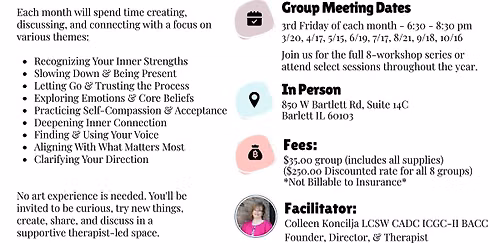Creative Growth & Healing Workshops