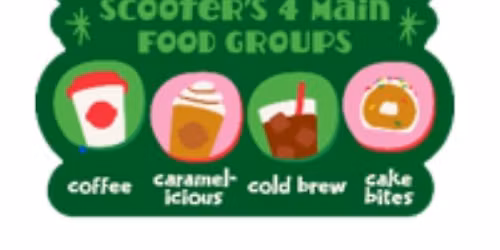4 Main Food Groups ELF Sticker Give Away