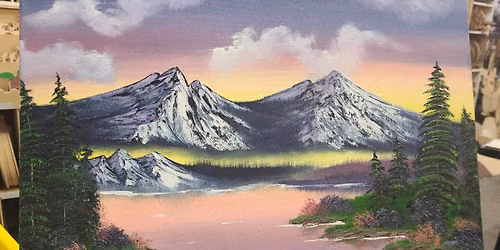 Gray Mountain - Bob Ross wet on wet by Certified Instructor (CRI)