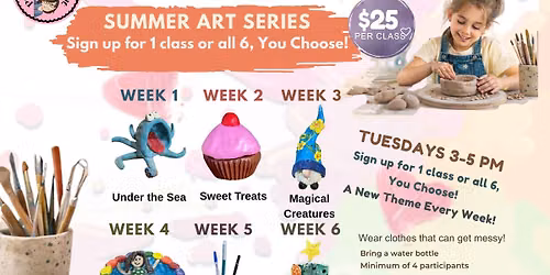 Kids Clay Summer Art Series