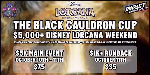 IGC x ROV: The Black Cauldron Cup - Disney Lorcana $5,000+ Weekend