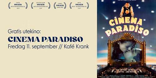 Gratis utekino: Cinema Paradiso\u23aeKAF\u00c9 KRANK