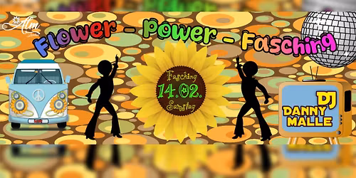 Flower-Power-Faschings-Party
