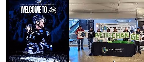 Be the Change NE FL Nonprofit of the evening...Opening weekend Jacksonville Icemen