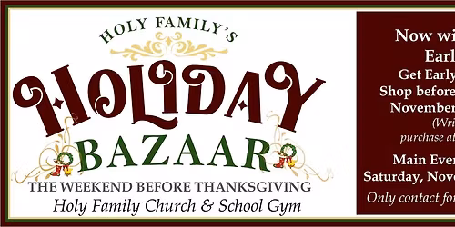 Holy Family's Holiday Bazaar