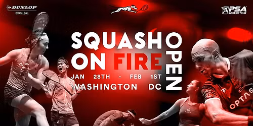 SQUASH ON FIRE OPEN 2026 MEN'S & WOMEN'S SEMI-FINALS | SATURDAY, JANUARY 31