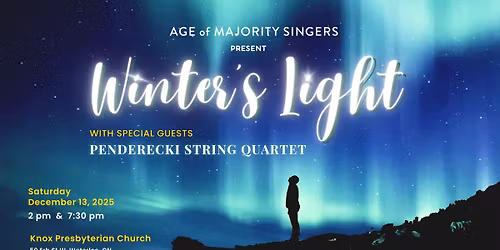 AOMS Presents: Winter's Light (w\/ Penderecki String Quartet)