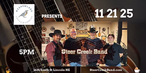 Steer Creek Band @ Meadowlark Coffee and Espresso