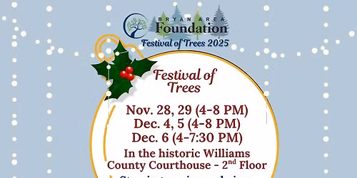 Festival of Trees at the Williams County Courthouse