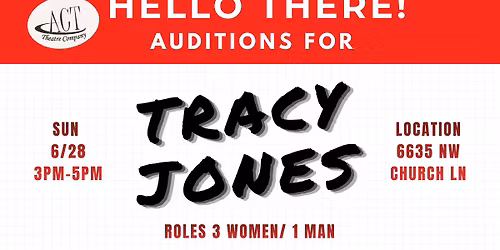 Tracy Jones Auditions