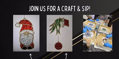 Craft & Sip - Crushed Stained Glass Workshop - at Wolf & Honey!