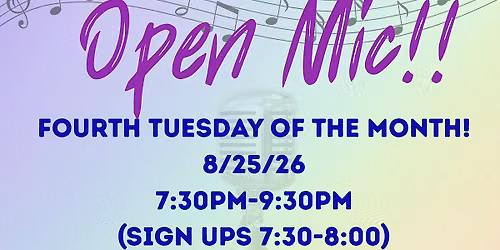 All Arts Open Mic!