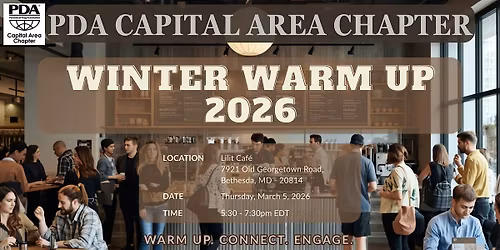 PDA Capital Area Chapter Winter Warm-Up 2026 at Lilit Caf\u00e9