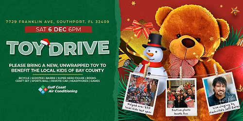 Gulf Coast Air Conditioning Annual Christmas Party and Toy Drive