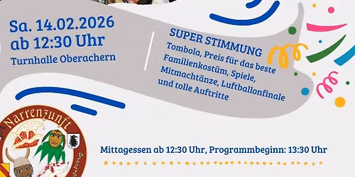 Kinderfastnacht am FASTNACHTSSAMSTAG (Neu!!!)