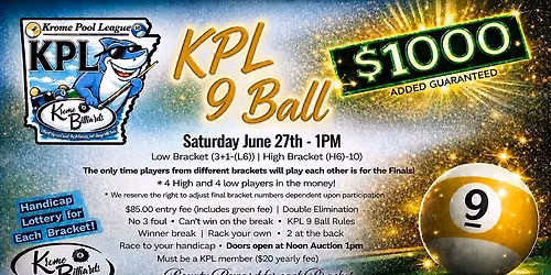 $1000 added KPL!  