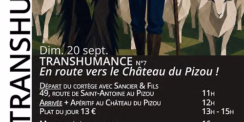 Transhumance au Ch\u00e2teau du Pizou 2026 !