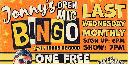 Jonny's Open Mic BINGO