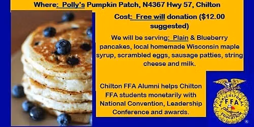 Chilton FFA Blueberry Pancake Breakfast
