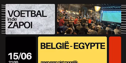 WK BELGI\u00cb - EGYPTE