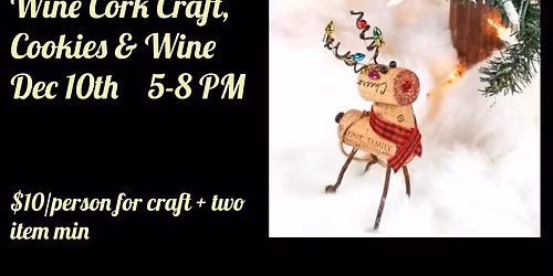 Cork Christmas Craft & Cookies!