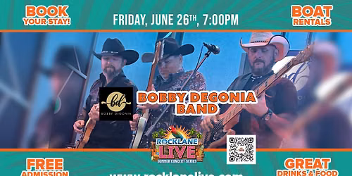 BOBBY DEGONIA RETURNS TO ROCK LANE LIVE 2026