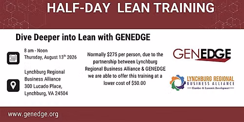 Hands-On Process Improvement Workshop (Half-Day) - Lynchburg