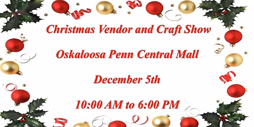 huge lighted Christmas vendor & craft show
