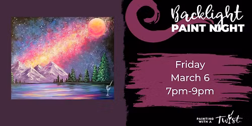 Blacklight Paint and Sip