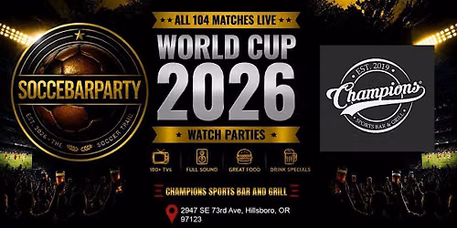 Champions Sports Bar World Cup Final Watch Party