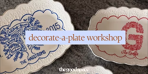 Decorate-a-Plate Workshop