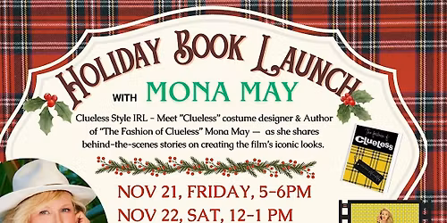 Book Launch Party with Movie "Clueless" Costume Designer & Author MONA MAY
