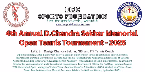 4th Annual D.Chandra Sekhar Memorial Open Tennis Tournament