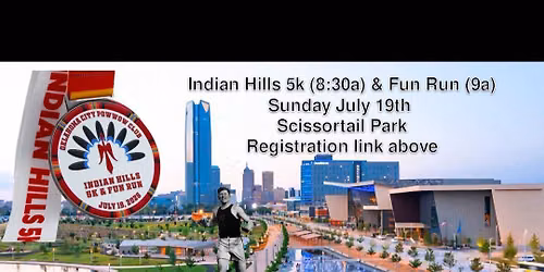 Indian Hills 5k & Fun Run by the Oklahoma City Pow Wow Club - Registration live