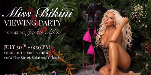 Miss Bikini Viewing Party to Support Jackie Allen