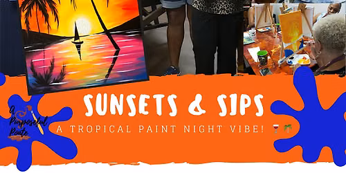Wine down Wednesday paint and sip in E-town - Sunset & Sips