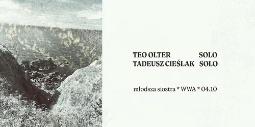 Olter \/ Cie\u015blak | solo + solo |