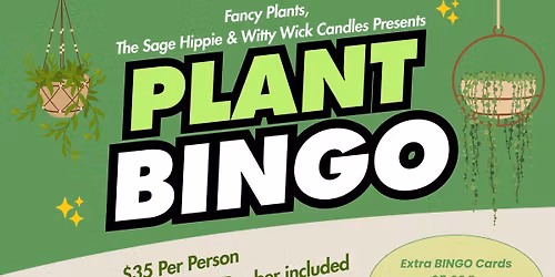 Friday Plant Bingo at Witty Wick Candles!